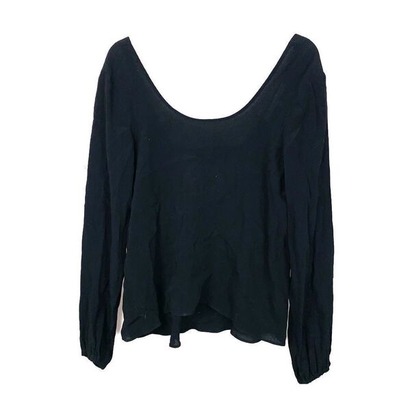 Lovers + Friends Long Sleeve Blouse Crocheted Top - Picture 2 of 7